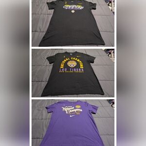 🔥🔥LSU Bundle Deal (3) 2019 College Football National Champions Large T-shirts